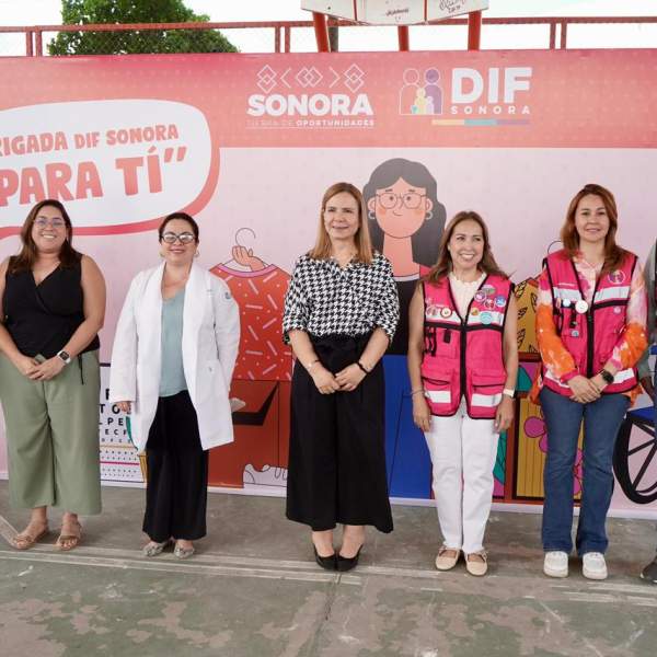 Gobierno de Sonora acerca servicios y apoyos a la colonia La Caridad con Brigada DIF Sonora para Ti